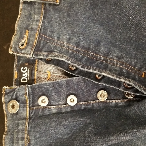 DOLCE & GABANNA Black Label Button Fly Straight Leg Jeans 36 Mens - Picture 5 of 13